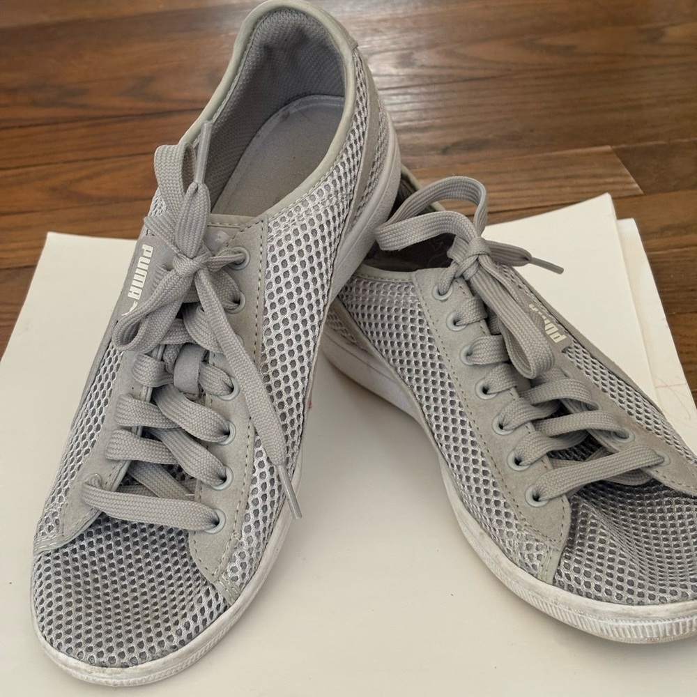 Puma Gray Mesh Women’s Sneakers